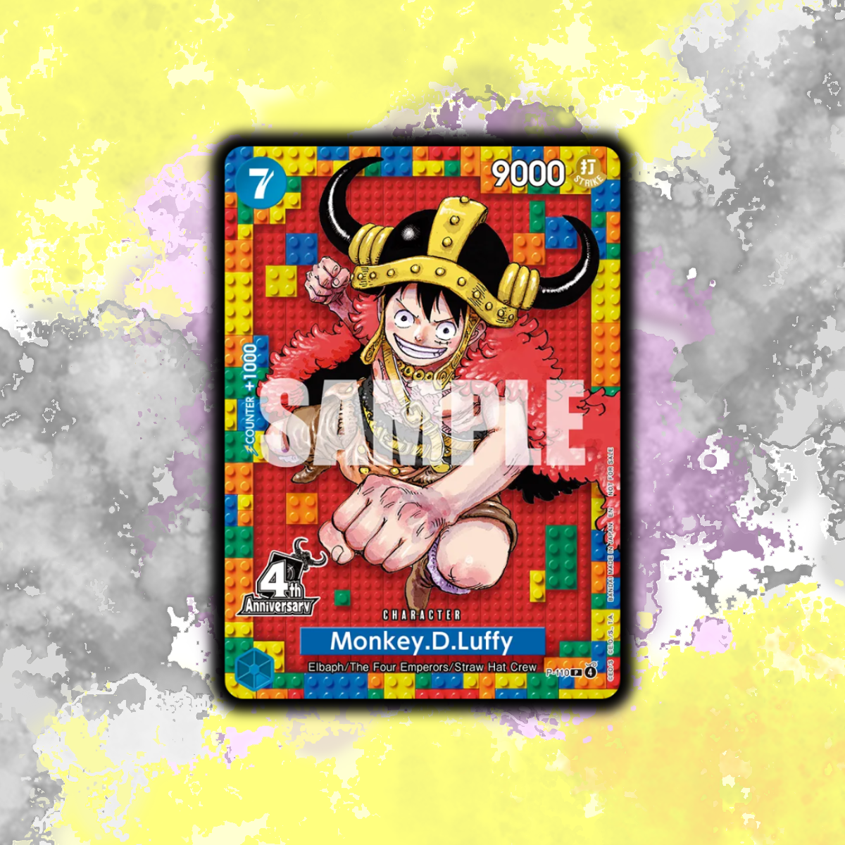 SHIPS 28 AUG 2026 (English) One Piece - 4th Anniversary Lego Luffy Promo