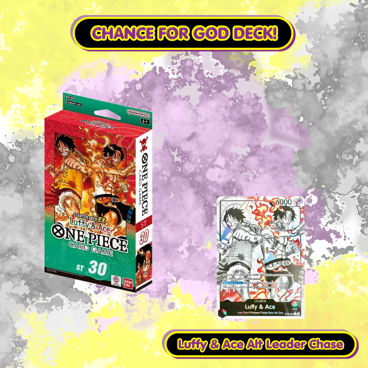 (English) One Piece - ST30: Luffy & Ace EX - Starter Deck