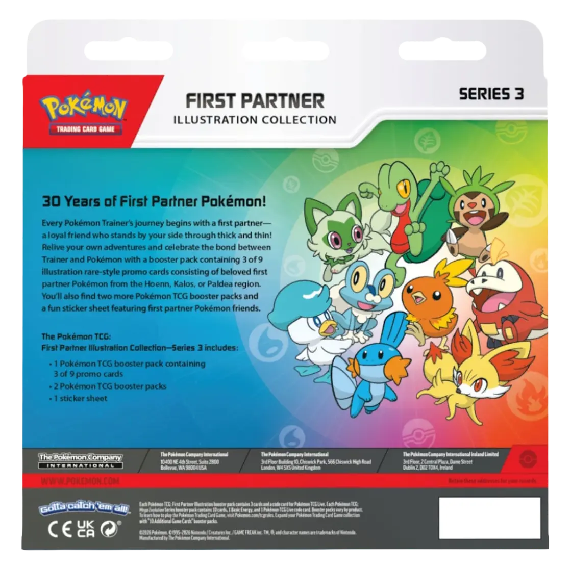 (English) Pokémon - First Partner Series 3